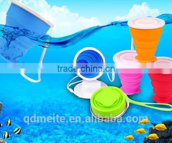 Silicone Rubber Folder Cup /drinking Silicone Folding Cup