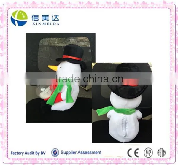 Plush Electric Christmas Snowman Soft Toy With Crystal Ball photo-2