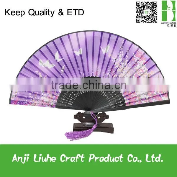 Foldable Hand Bamboo Silk Hand Fan