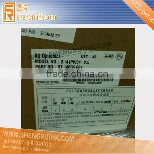 B141PW04 V.0 14.1" Laptop LCD Displays WXGA+ 1440*900 Glossy Panel