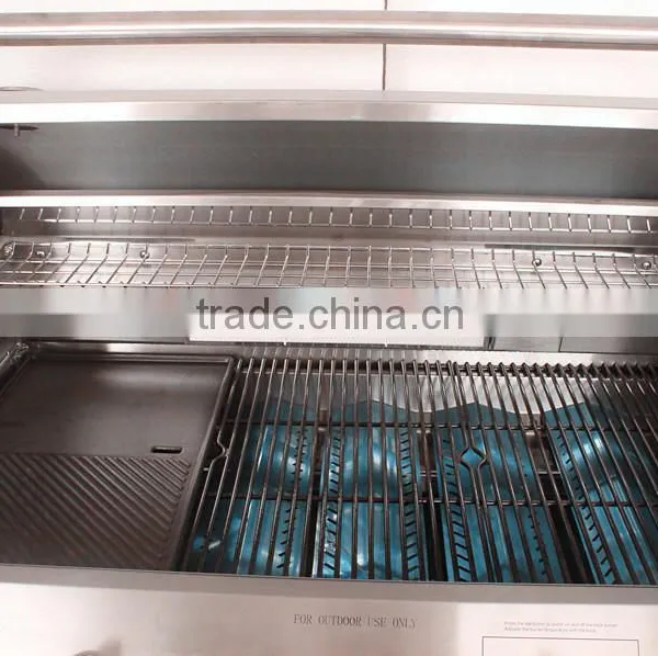 Smoking Butane Grill / 6 Burners Stainless Steel Material BBQ Grill Smoker for Sale photo-5