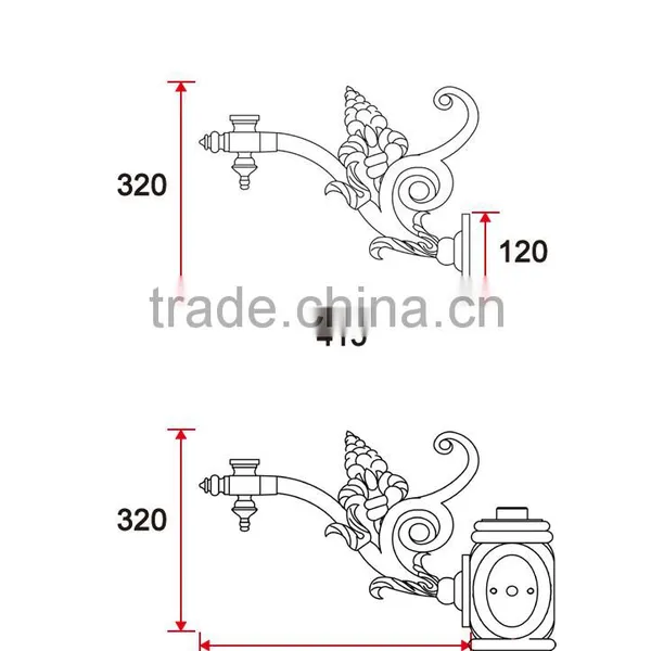 D017 Outdoor Lighting Garden Street Light Arm photo-3