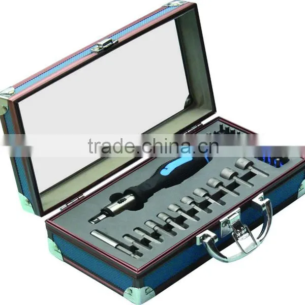 Multifunction 47PCS security power sockets ratchet handle household tool set