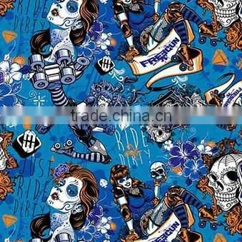 Wholesale Skull Pattern Water Transfer Printing Film/ Hydrographic Film GWD058 WIDTH 50CM photo-5