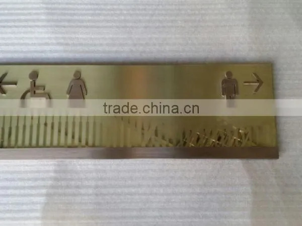 Stainless Steel Letter Image Sign for Door photo-6