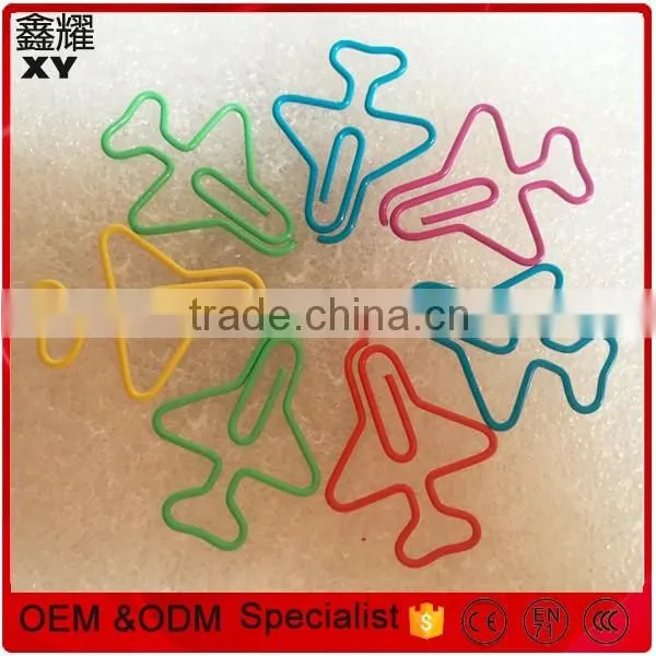 Professional Customer Logo Design Colorful Aircraft Shape Plane Shape Paper Clips