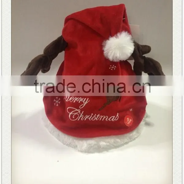 Christmas Singing and Rocking Hat Crazy Xmas Hats Plush Hats photo-3