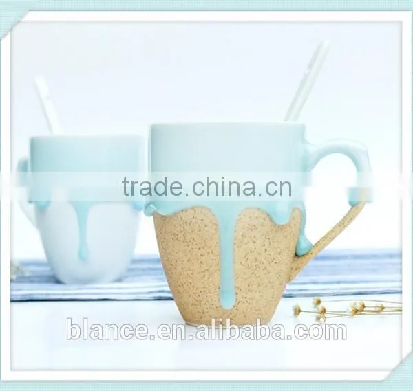Ceramic Overflow Mug Melting Design Coffee Cup photo-5