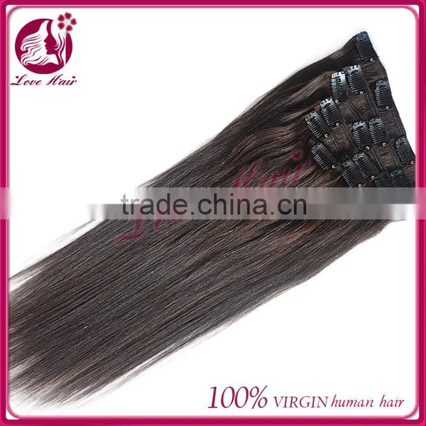 High Feedback in Large Stock Human Hair 8 to 30 Inch Silky Straight Clips in Hair Extensions photo-2