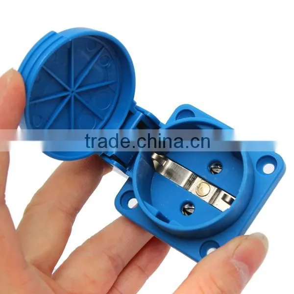 CF11031 IP44 2 Pin Industrial Waterproof Outdoor Power Outlet Socket 230V 16A photo-2