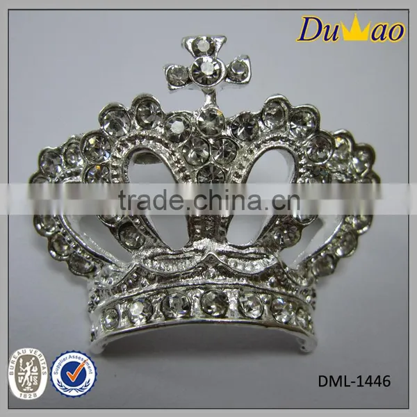 Bridal Crystal Rhinestone Crown Brooch photo-2