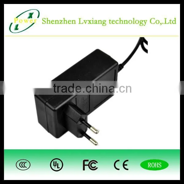 Lvxiang Shenzhen 2015 Plastic Wall Mount Power Supply 100V-240V 50/60Hz 12v 3a With Cable 2 Years Warranty photo-4