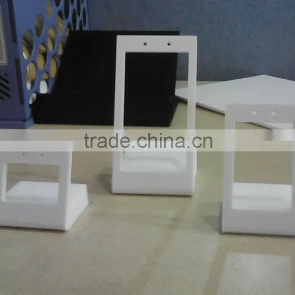 White Acrylic Earring Ring Display