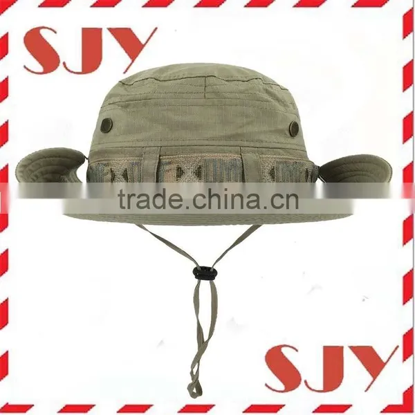 Wholesale High Quality Bucket Hat Wholesale UV Protection Outdoor Boonie Hat photo-4