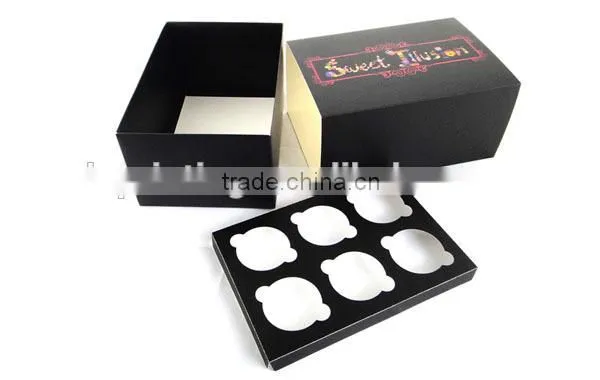 Folding Cupcake Box for Cake Sale / Folding Paper Cupcake Box / Handmade Folding Cupcake Box photo-2