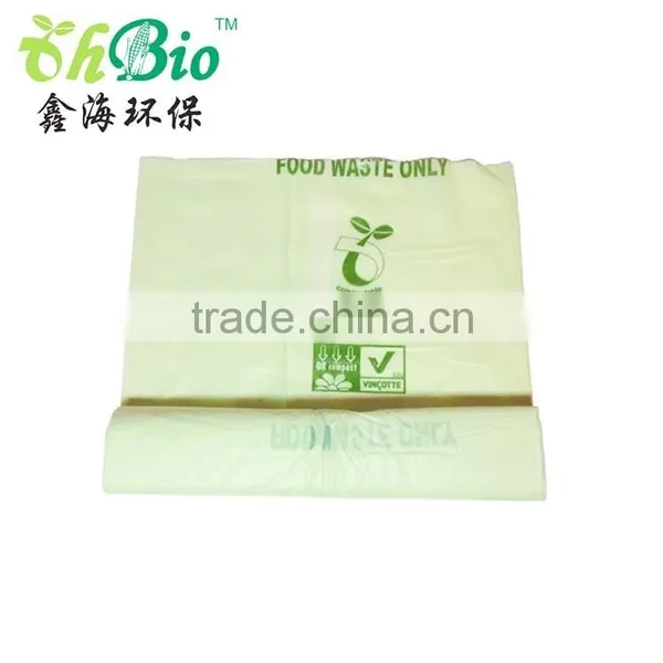 EN13432 Biodegradable Cornstarch Plastic EN13432 ASTMD 6400 Biodegradable Trash Bags photo-3