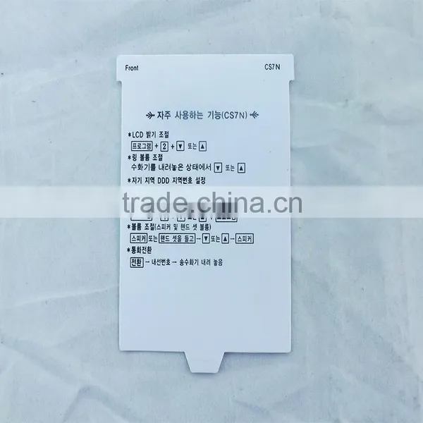 PVC nameplate