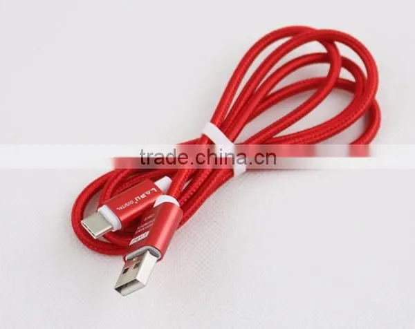 Type c Cable Metal Nylon Woven USB Cable With Blister for Huawei,ZTE,xiaomi,Lenovo,Asus photo-4