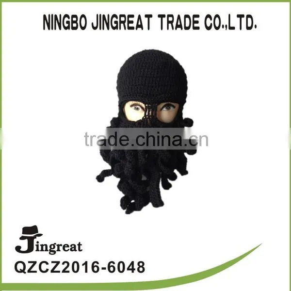 Wholesale Hot Style Color Wool Hat Knitting Hat Squid, Octopus Hat Ski Cap Warm Hand