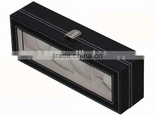 Customized 6 Grid Leather Watch Box for Display Gift Boxes photo-4