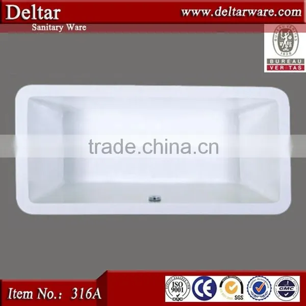 Chinese Common Bathtub, The Factory Elliptical Wholesale Bathtub, Cheapest Drop-in Cast Iron Bathtub photo-4