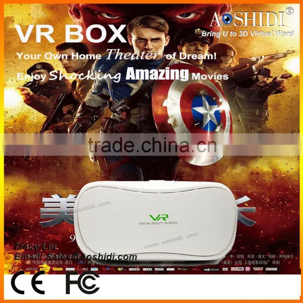 Hot View 3D Movie Headset Portble Funny Gift Google Cardboard vr Box