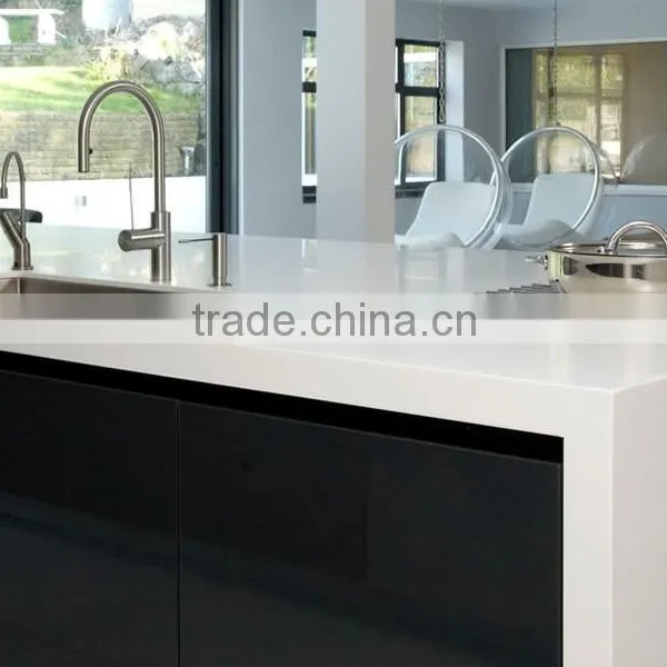 MDF Kitchen Cabinet With Kitchen Faucet, Lacquer Ktichen Cabinet photo-4
