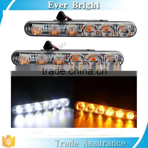 Universal 6 LED Lights Bulbs for Car Fog Lights Daytime Running DRL Driving Lamp 6000k Car Led Drl photo-2