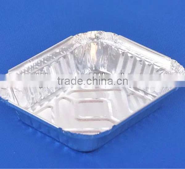 Small Rectangle Aluminium Foil Container 300ml/takeout Foil Meal Tray photo-2