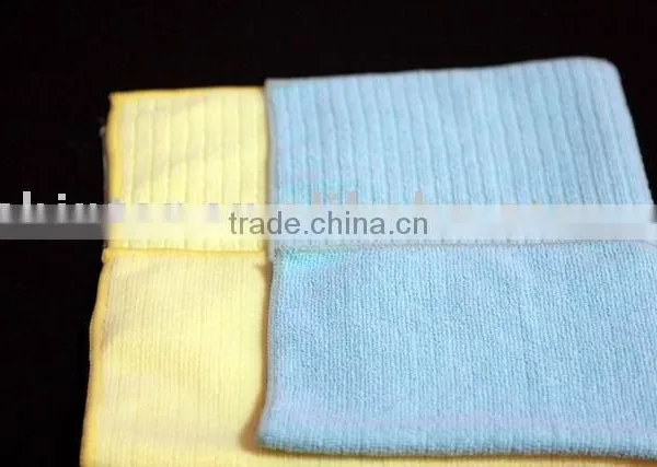 High Absorption Microfiber Cleaning Cloth With Strip