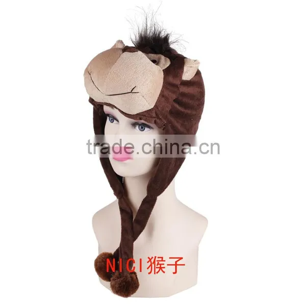 Wholesale Winter Polyester Cartoon Elephant Adult Kids Animal Hat Tiger photo-6