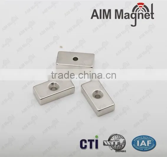 1/2" x 1/2" x 1/4" Countersunk Rare Earth Magnet photo-2