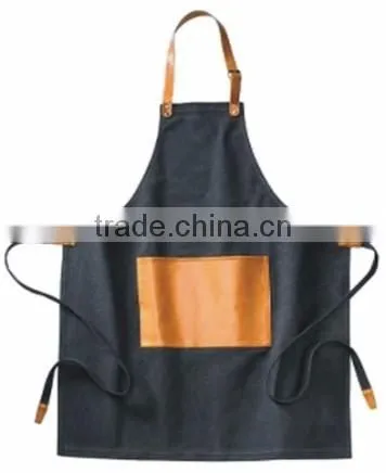 Heavy Duty Waxed Canvas Work Apron With Pockets photo-6