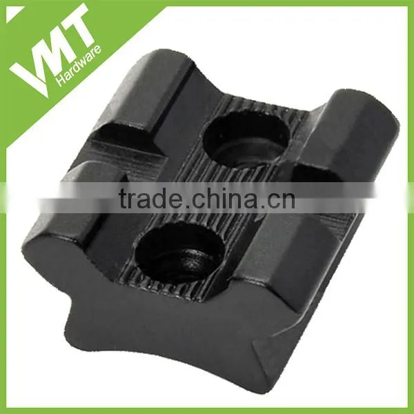 Customized Black Anodised Aluminium Made Weaver Rail Base for Hunting Scopes photo-2