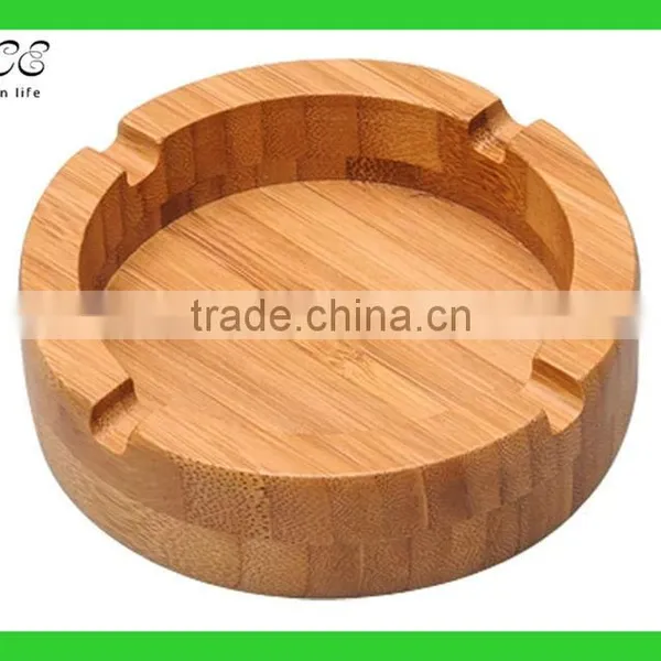 Custom Round Bamboo Ashtray Bamboo Ashtray photo-4