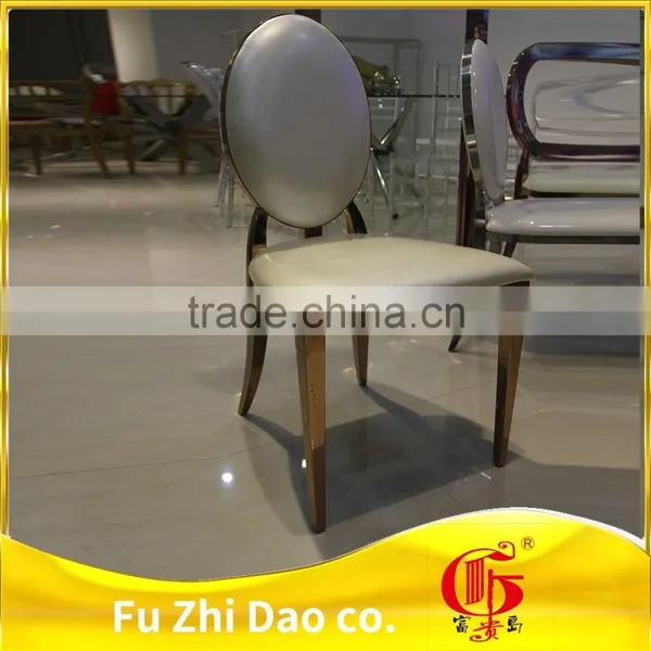Cheap and Hot Sale Reception Stainless Steel Rental Wedding Cross Back Rose Gold Chair photo-5