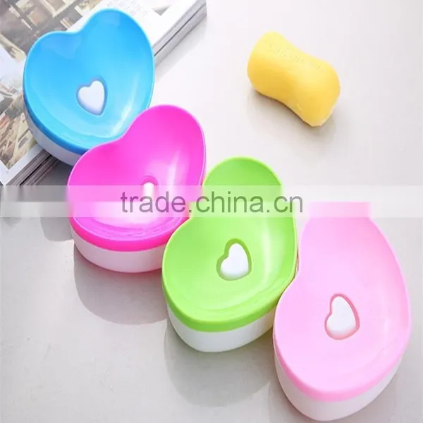 N172 High Quality Plastic Heart Shaped Soap Box photo-2