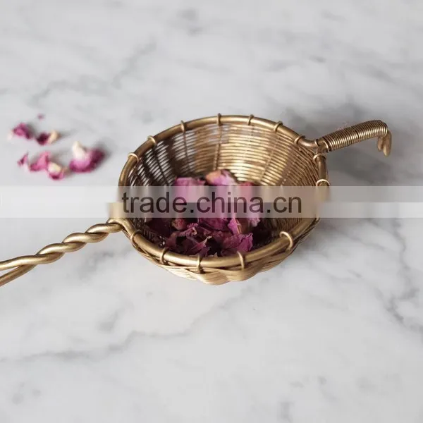 Woven Brass Tea Strainer photo-2