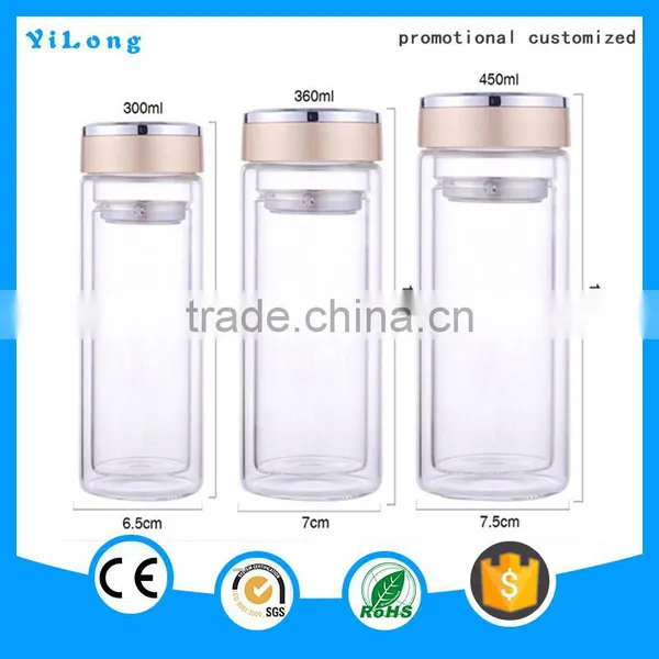 2016 New Item 500ml 750ml Clear Voss Water Glass Bottle,fruit Infuser Glass Water Bottle,unbreakable Glass Water Bottle photo-5