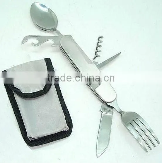 Multi-fuction Camping Cutlery Stock, Outdoor Item Stock
