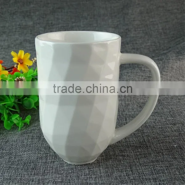 500ml Fine Bone China Ceramic Diamond Coffee Mug High Quality Colorful Porcelain Cute Mug photo-2