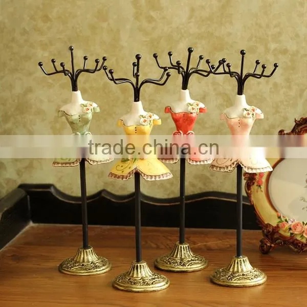 Retro Dress Mannequin Jewelry Figurine Display Neck Stands photo-3