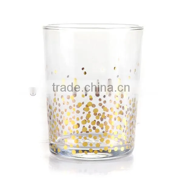 High Quality Wine Glass and Water Glass Set With Golden Decal photo-4