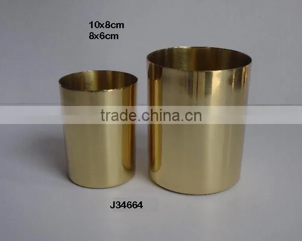solid brass candle holder with mirror polish