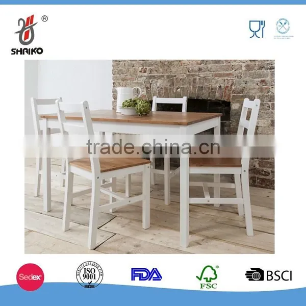 5-Piece Dining Set ,Solid Wood Table With 4 Side Chairs photo-2