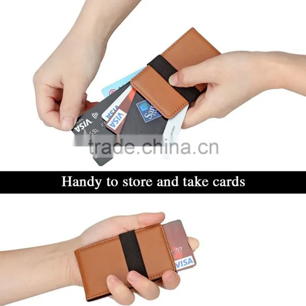 Tianhooo Slim Wallet Minimalist Brown Genuine Cowhide Leather Wallet RFID Blocking Card Holder photo-5