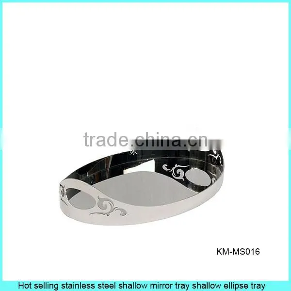 New Design Serving Trays Stainless Steel Trays With Belt 2 Handles photo-3