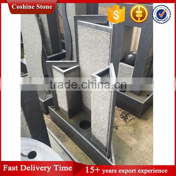 Home Used Abstract Outdoor Granite Stone Water Fountains photo-3