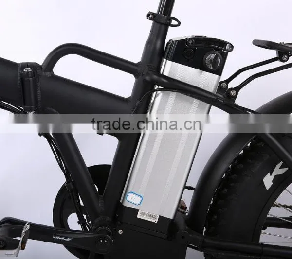 China Factory Wholesale 20 Inch Folding Ebike Fat Tire Beach Cruiser Electric Bike photo-2
