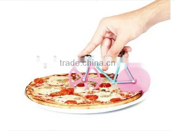 New Creative Bike Pizza Cutter Kitchen Leisure Time Pizza Cutter Stainless Steel Useful Multifunction photo-4